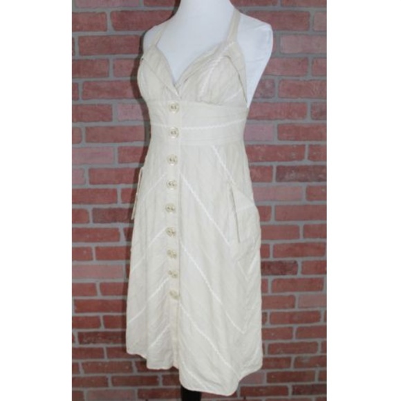 LYNDIA PROCANIK Lagenlook Button Up Halter Dress - Picture 3 of 7